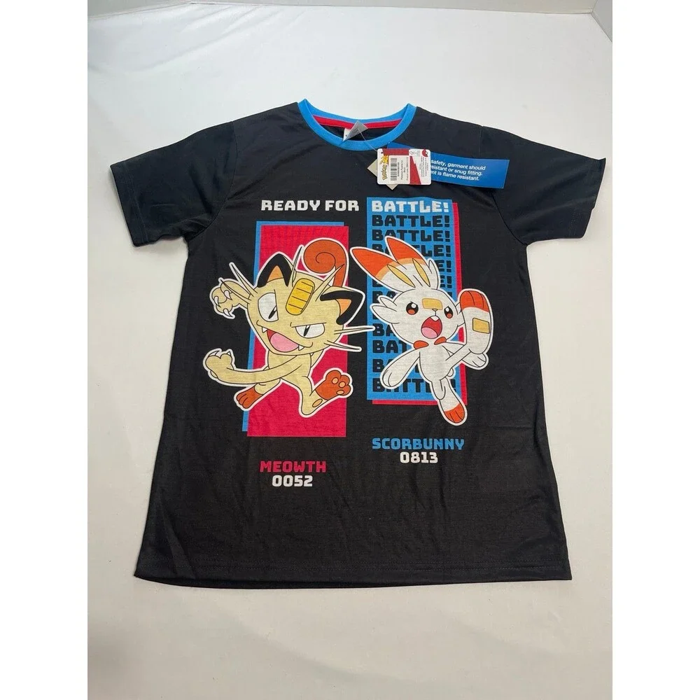 Pokemon Boy's Short Sleeve Pajama Set Size 12 New With Tags
